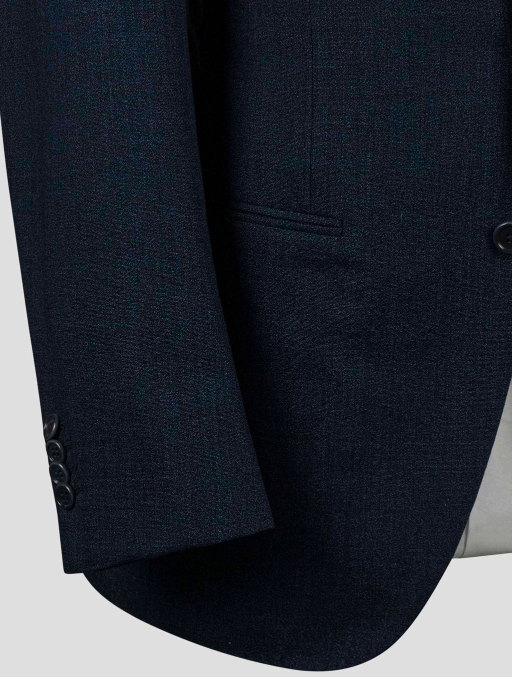 Isaia Blue Virgin Wool Blazer