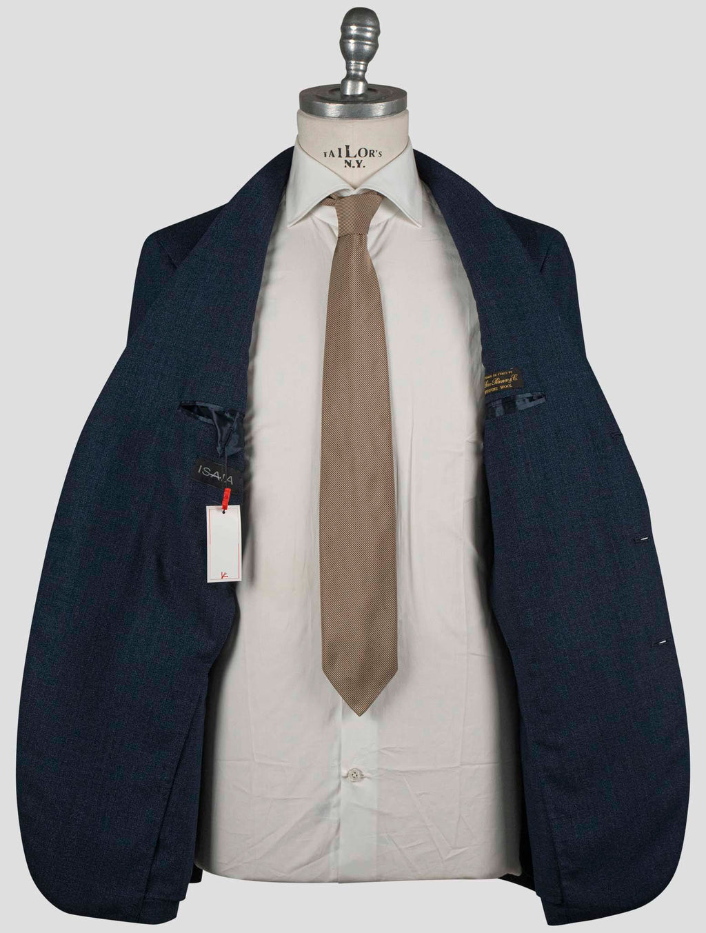 Isaia Blue Virgin Wool Blazer