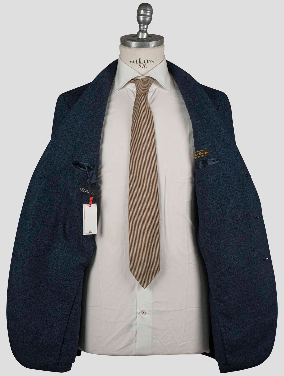 Isaia Blue Virgin Wool Blazer