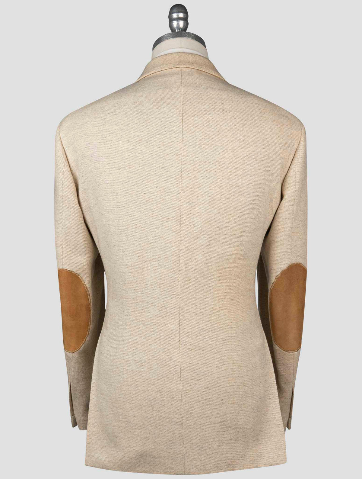 Isaia Beige Wool Silk Blazer