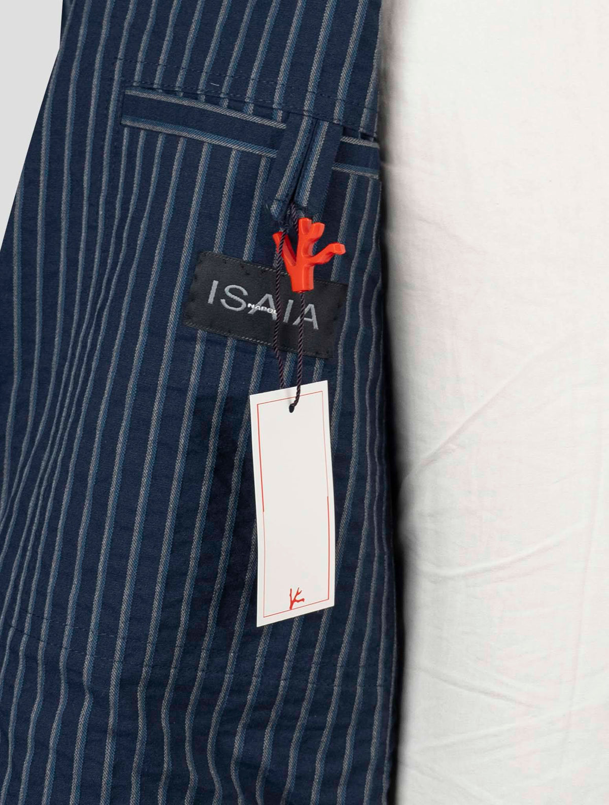 Isaia Blue Cotton Blazer