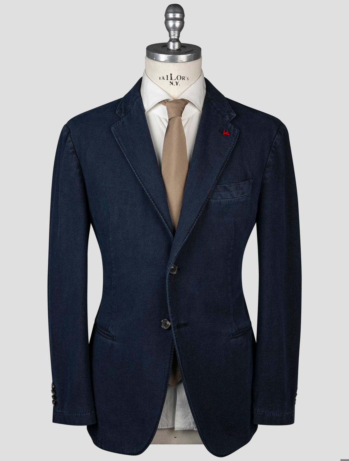Isaia Isaia Blue Cotton Blazer Blue 000