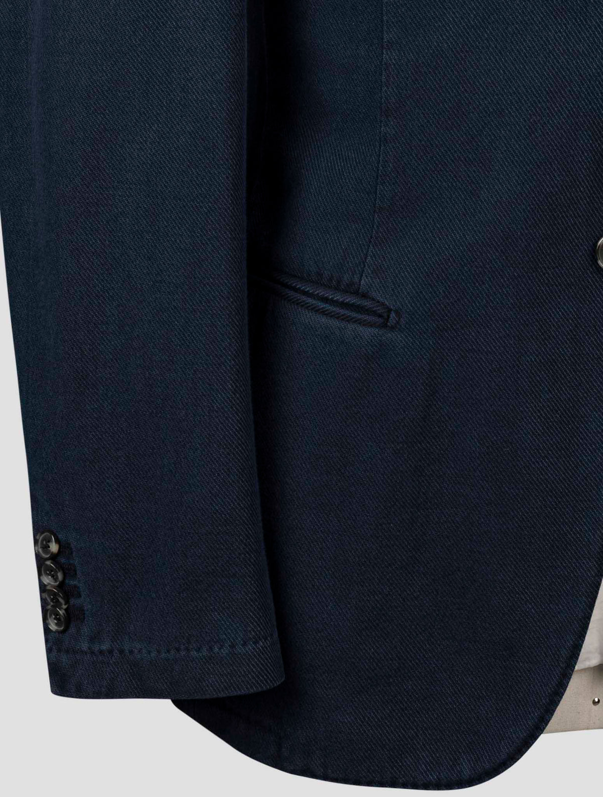 Isaia Blue Cotton Blazer