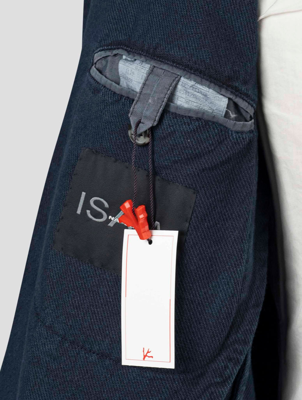 Isaia Blue Cotton Blazer