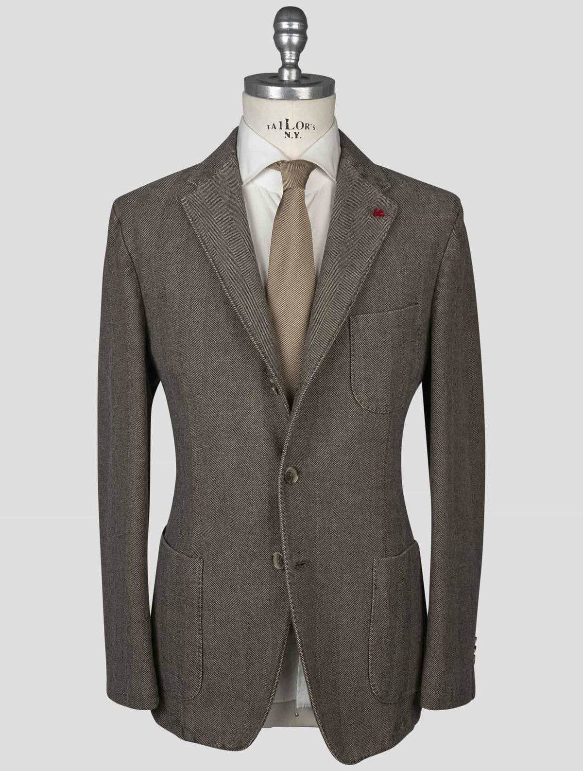 Isaia Isaia Brown Cotton Blazer Brown 000