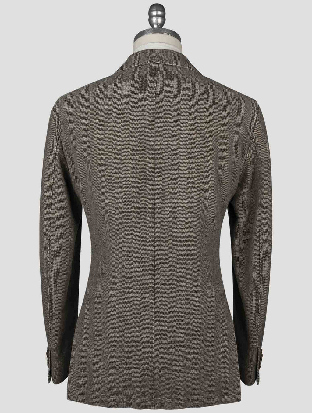 Isaia Brown Cotton Blazer