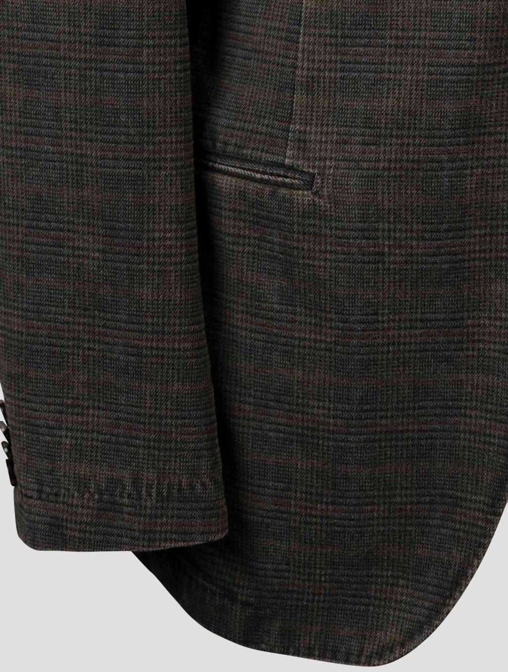 Isaia Brown Cotton Blazer