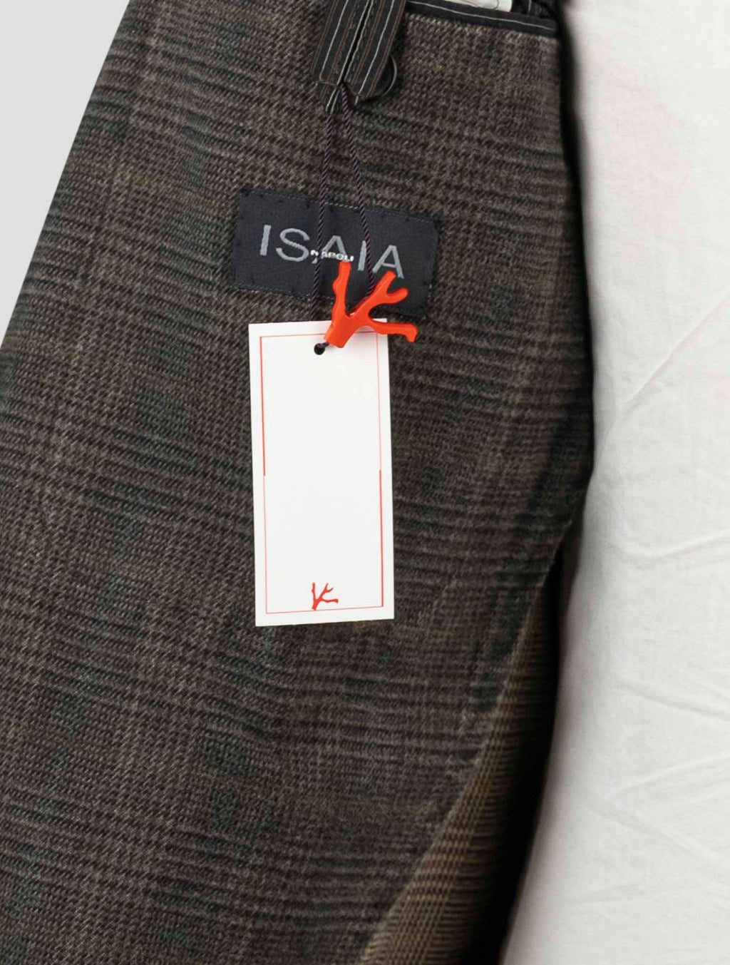Isaia Brown Cotton Blazer