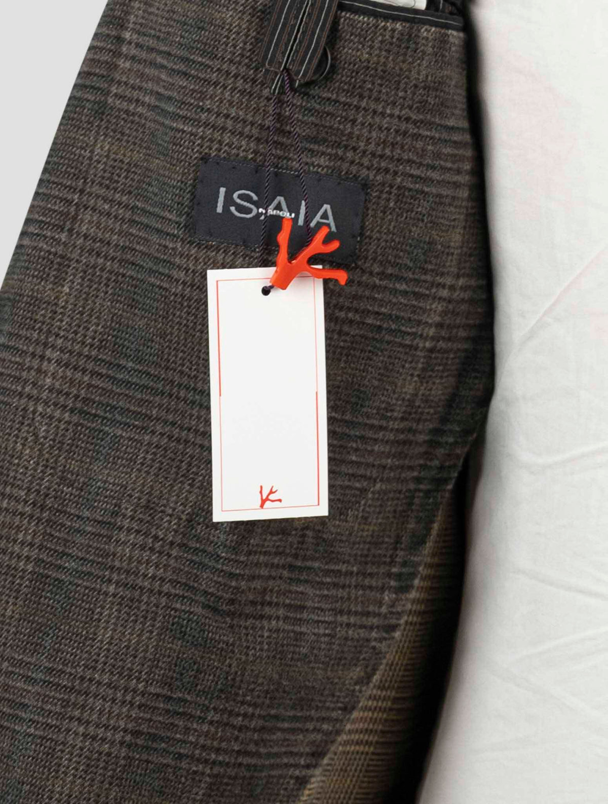 Isaia Brown Cotton Blazer
