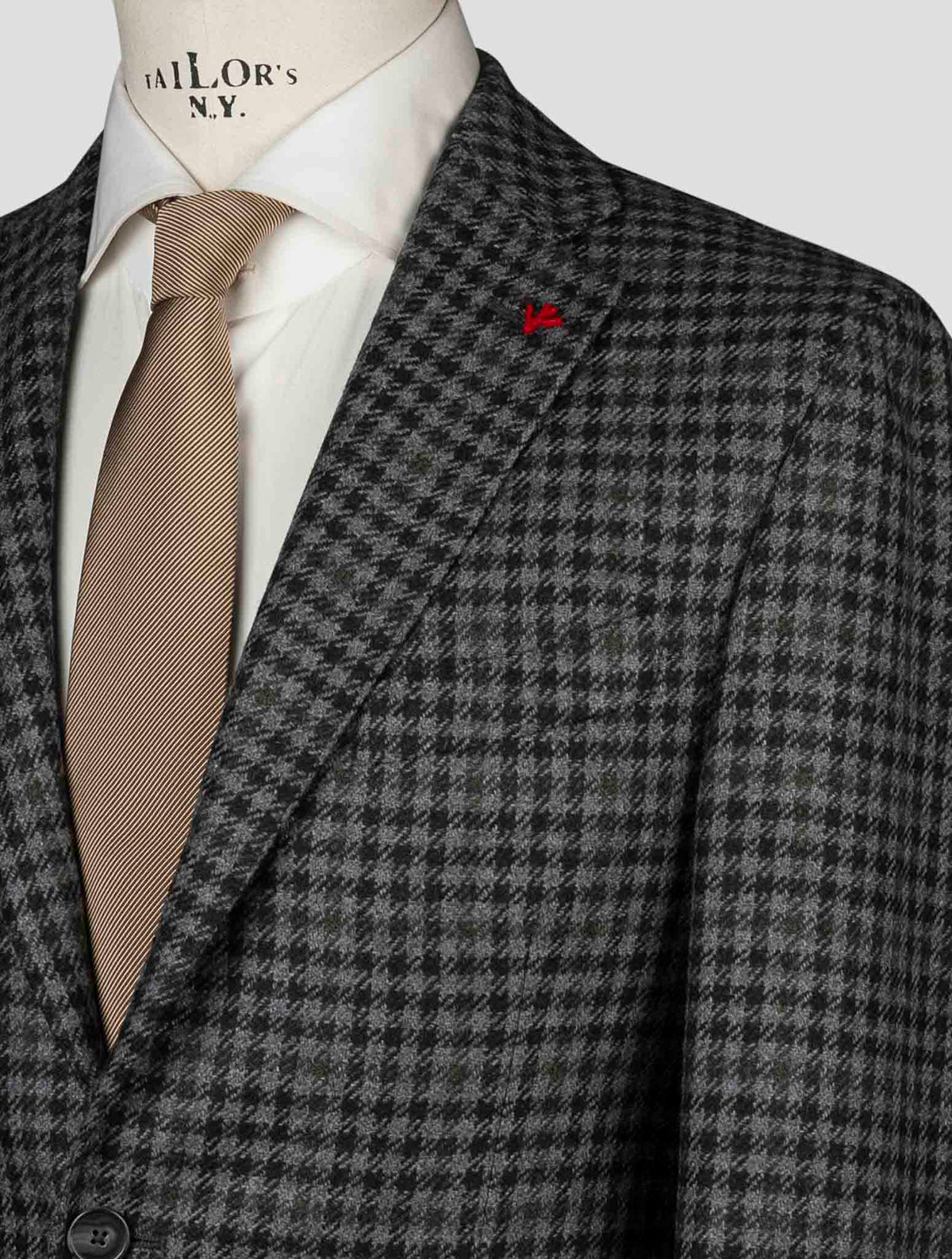 Isaia Multicolor Wool Cashmere Blazer