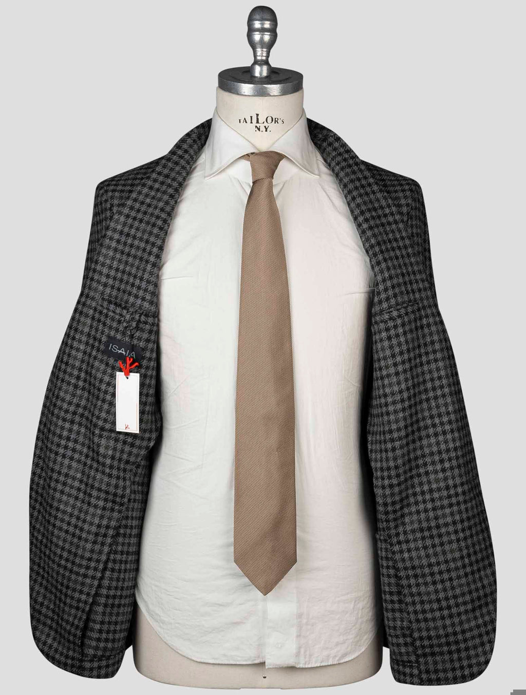 Isaia Multicolor Wool Cashmere Blazer