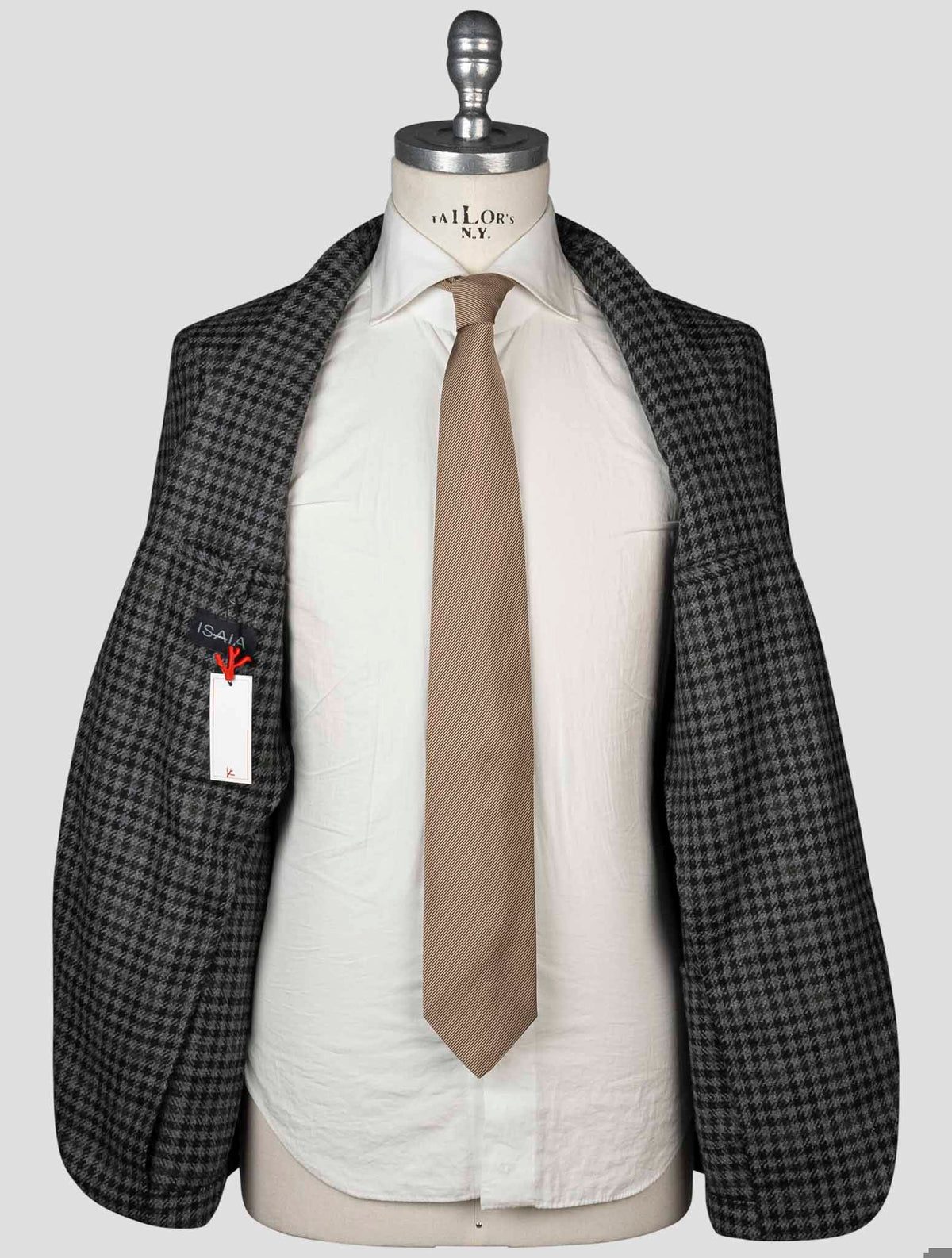 Isaia Multicolor Wool Cashmere Blazer