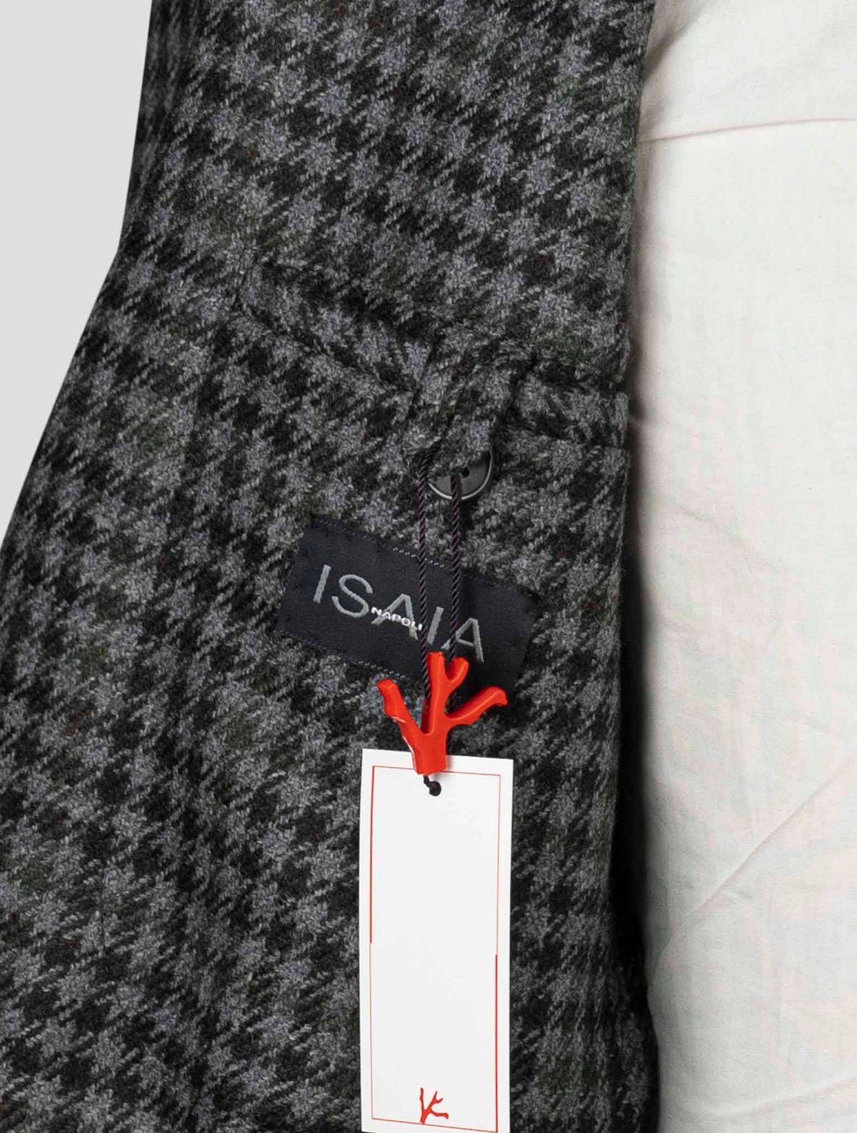 Isaia Multicolor Wool Cashmere Blazer