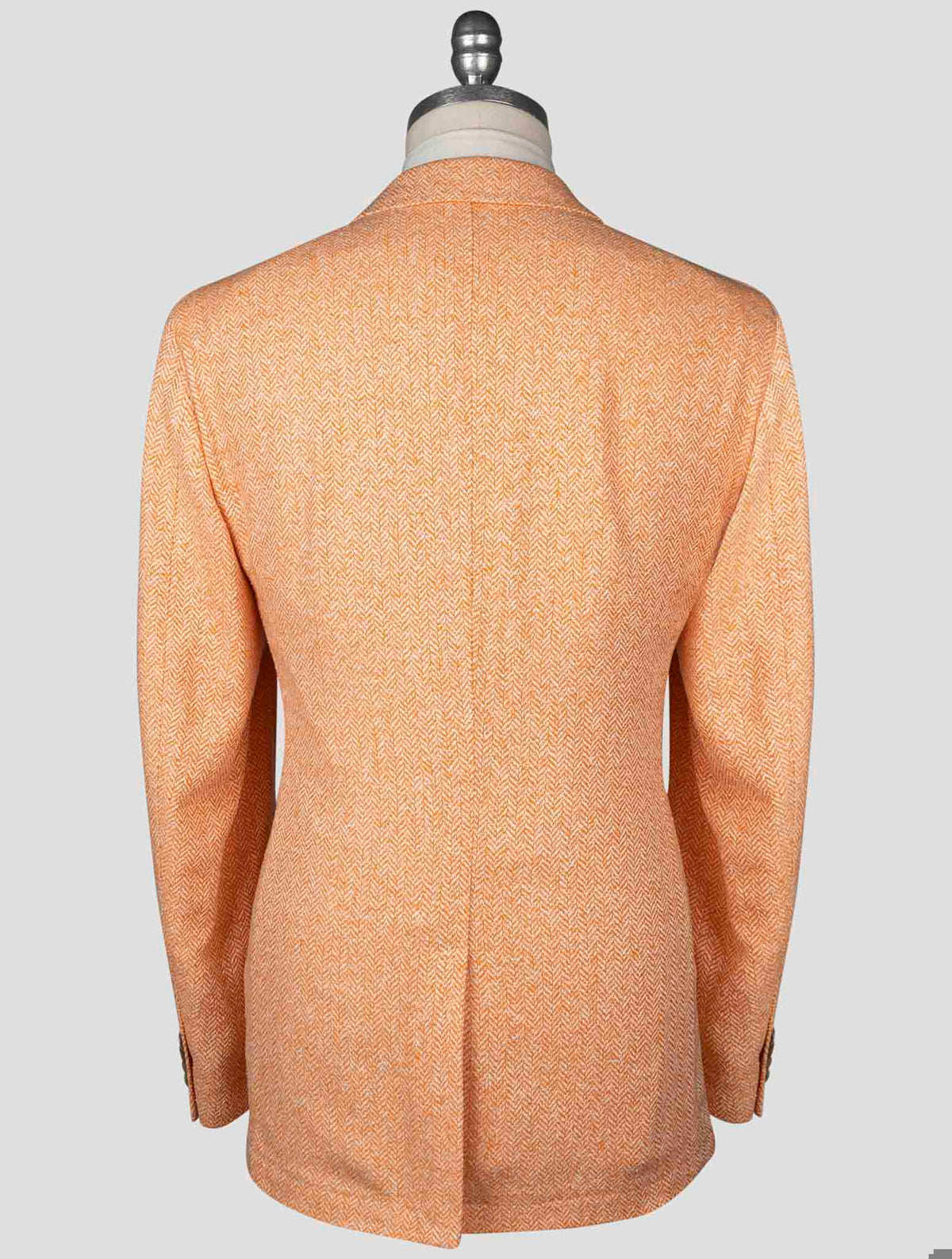 Isaia Orange Silk Blazer