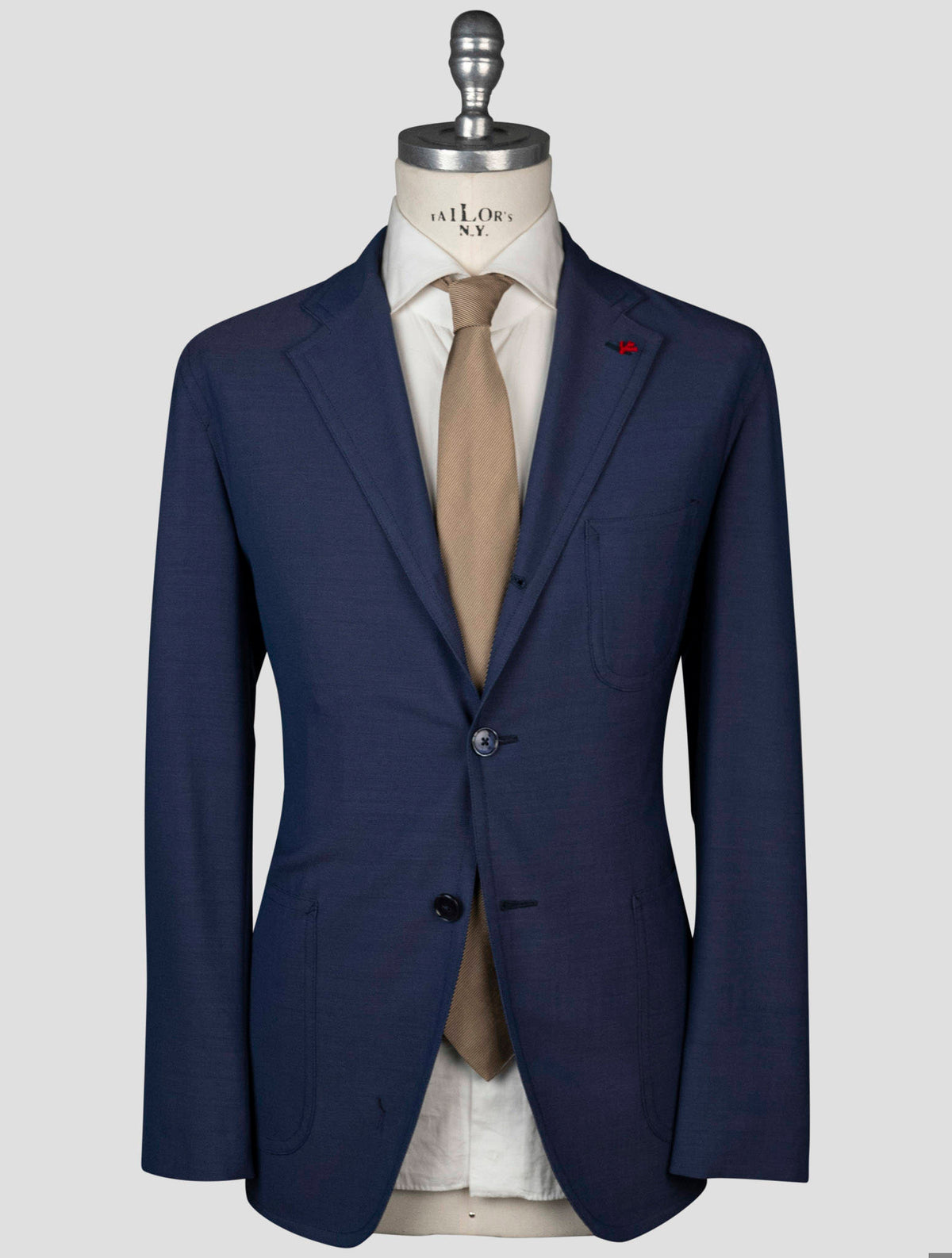 Isaia Blue Virgin Wool Blazer