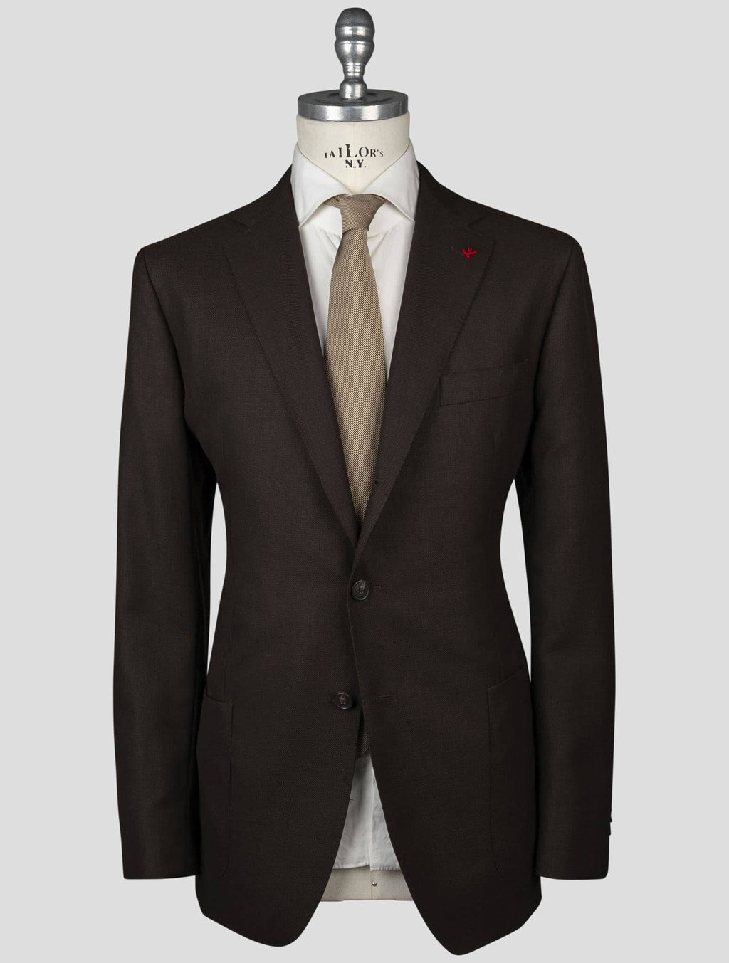 Isaia Brown Wool Blazer