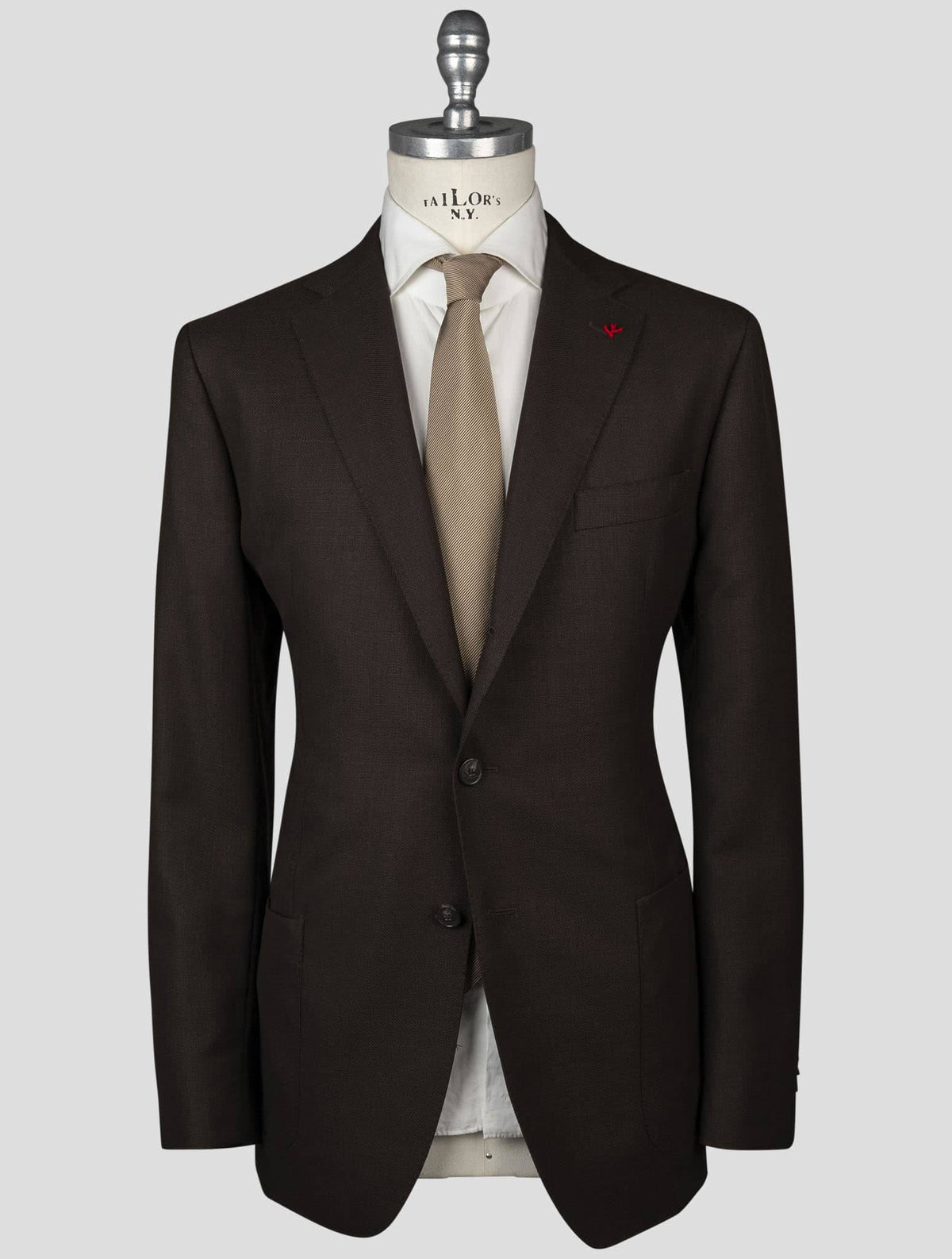 Isaia Brown Wool Blazer