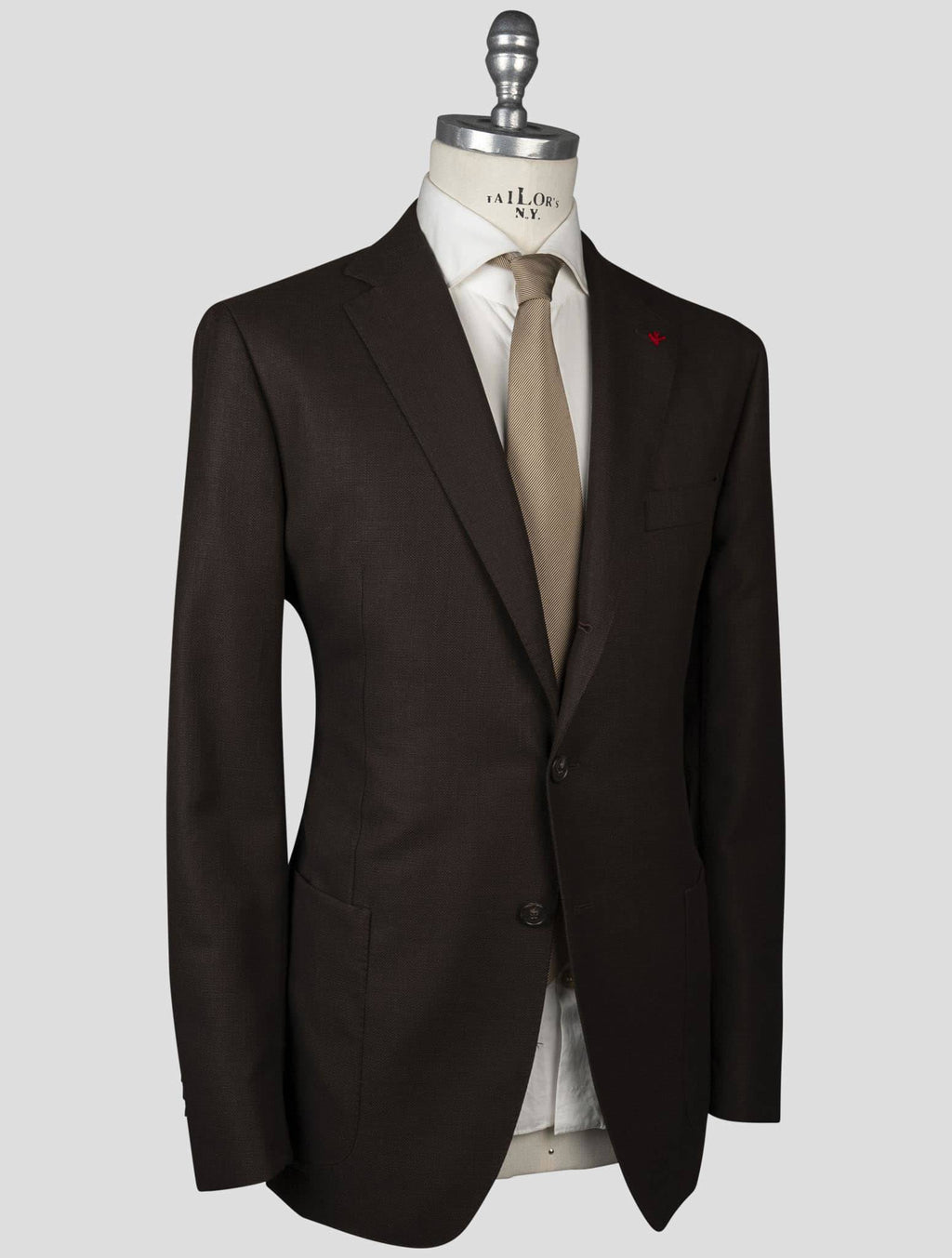 Isaia Isaia Brown Wool Blazer Brown 001