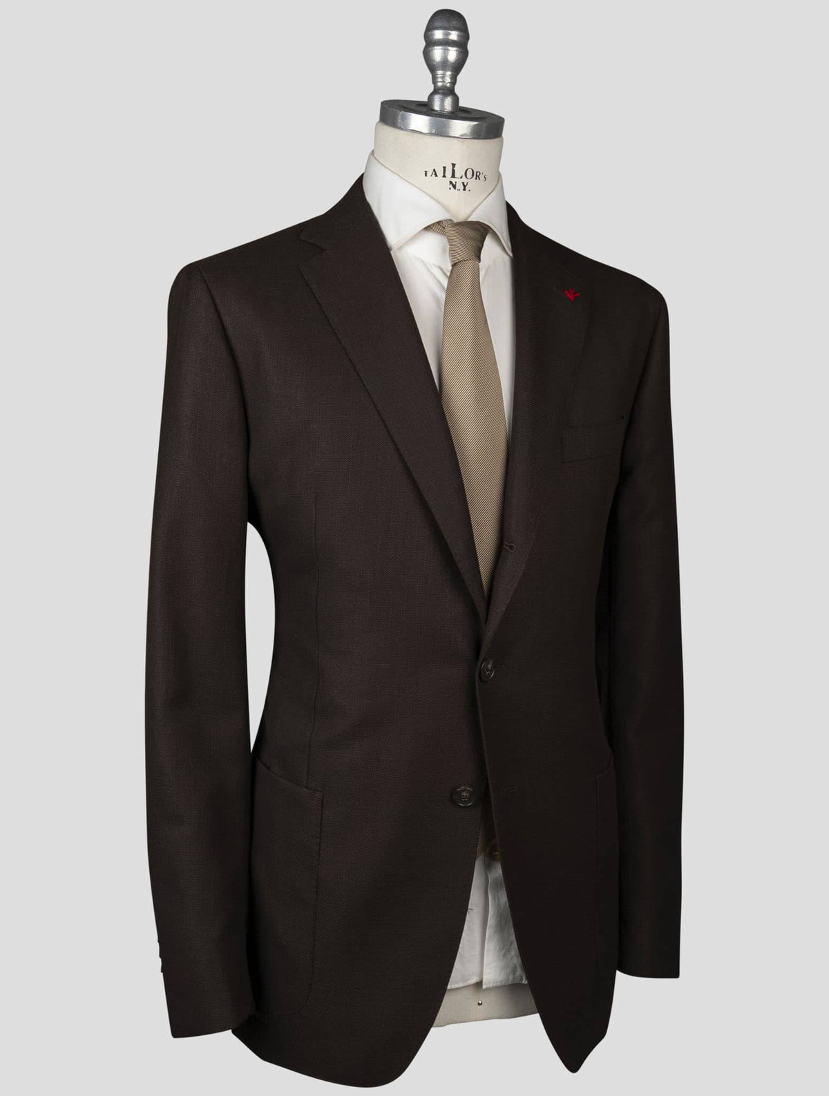 Isaia Isaia Brown Wool Blazer Brown 001