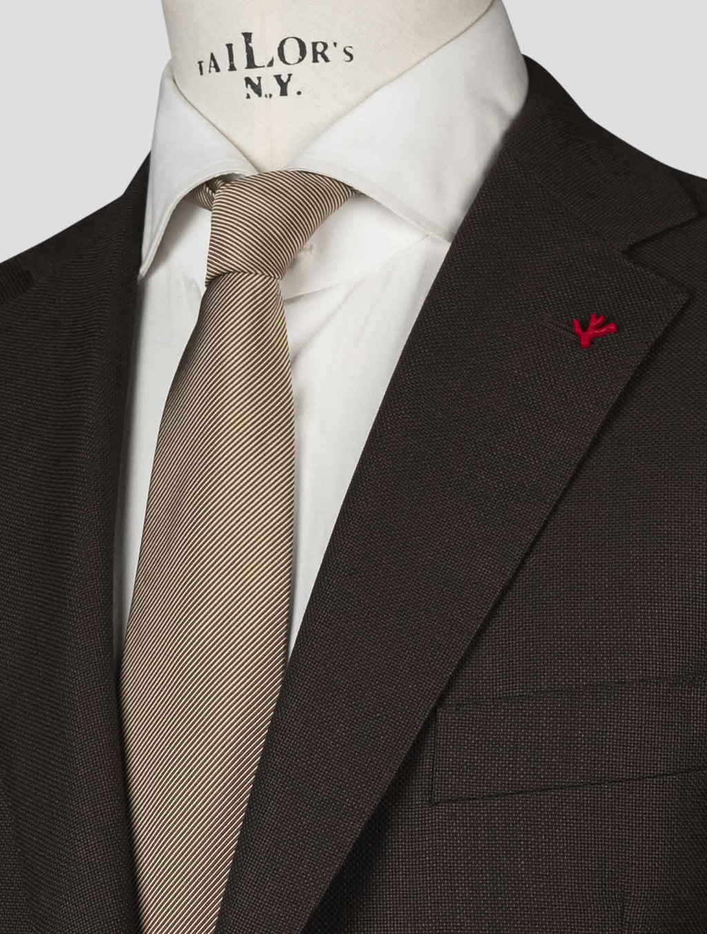 Isaia Brown Wool Blazer