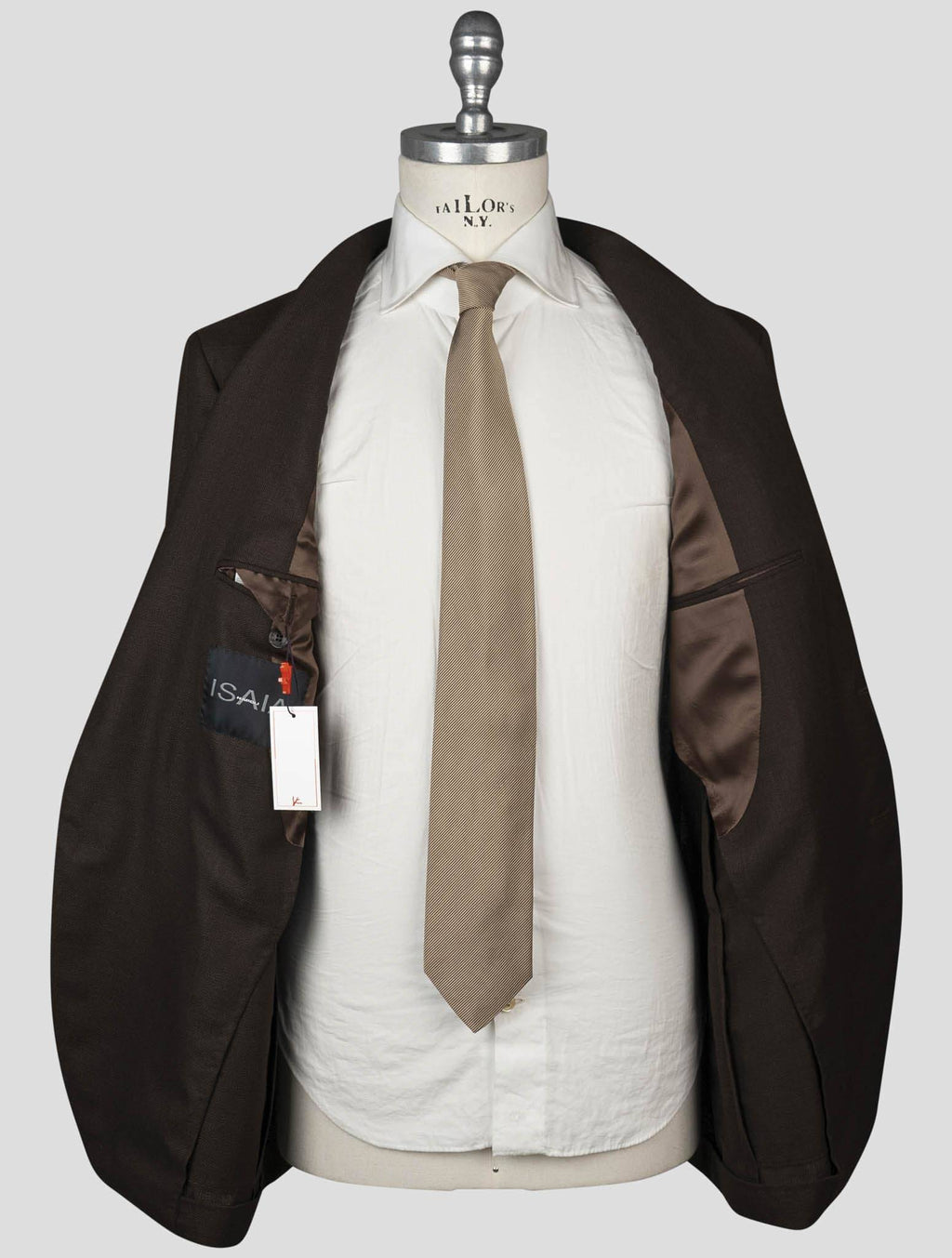 Isaia Brown Wool Blazer