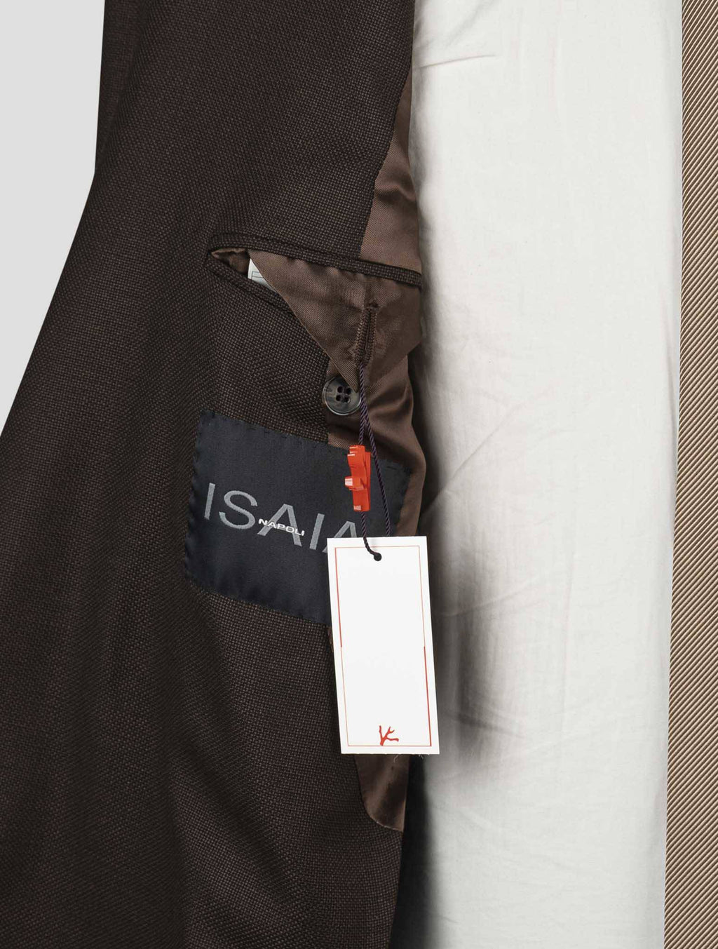 Isaia Brown Wool Blazer