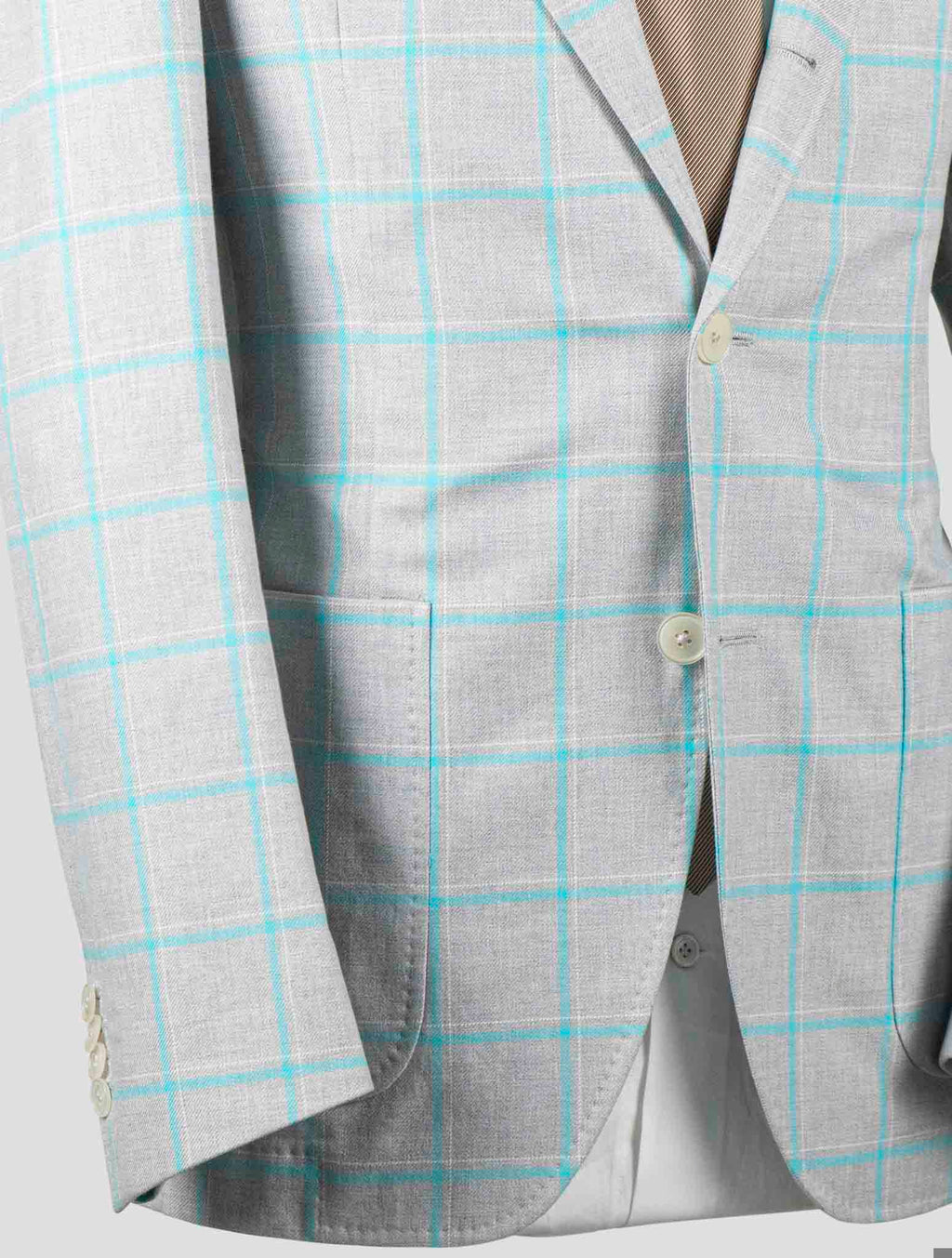 Isaia Multicolor Cotton Blazer