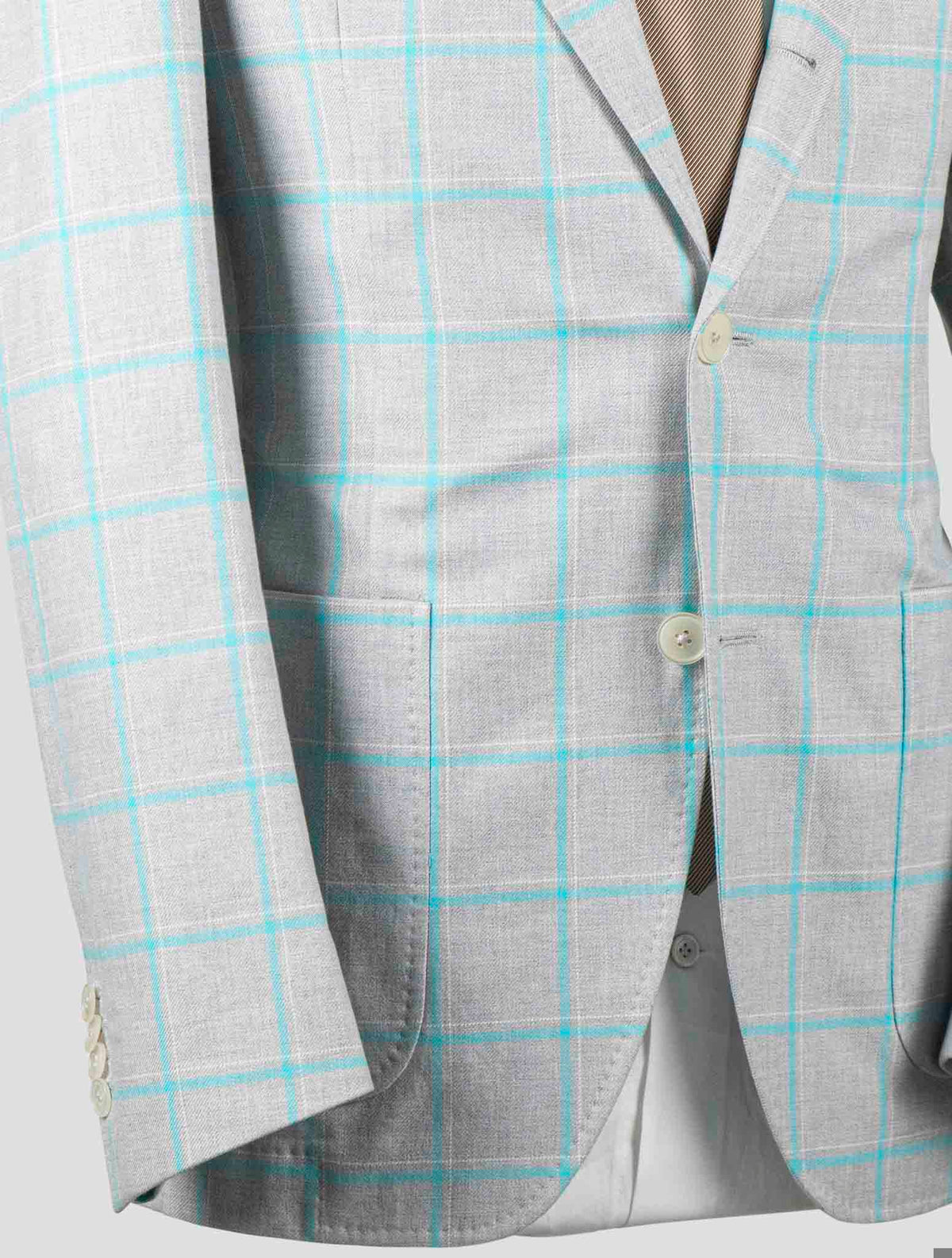 Isaia Multicolor Cotton Blazer