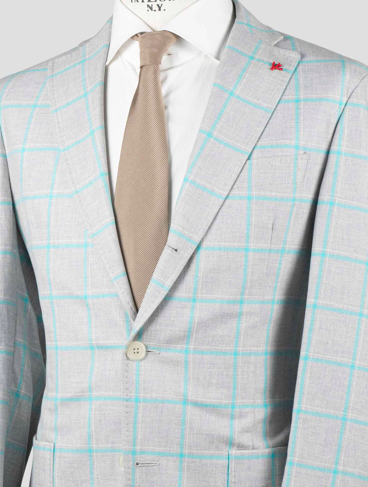 Isaia Multicolor Cotton Blazer