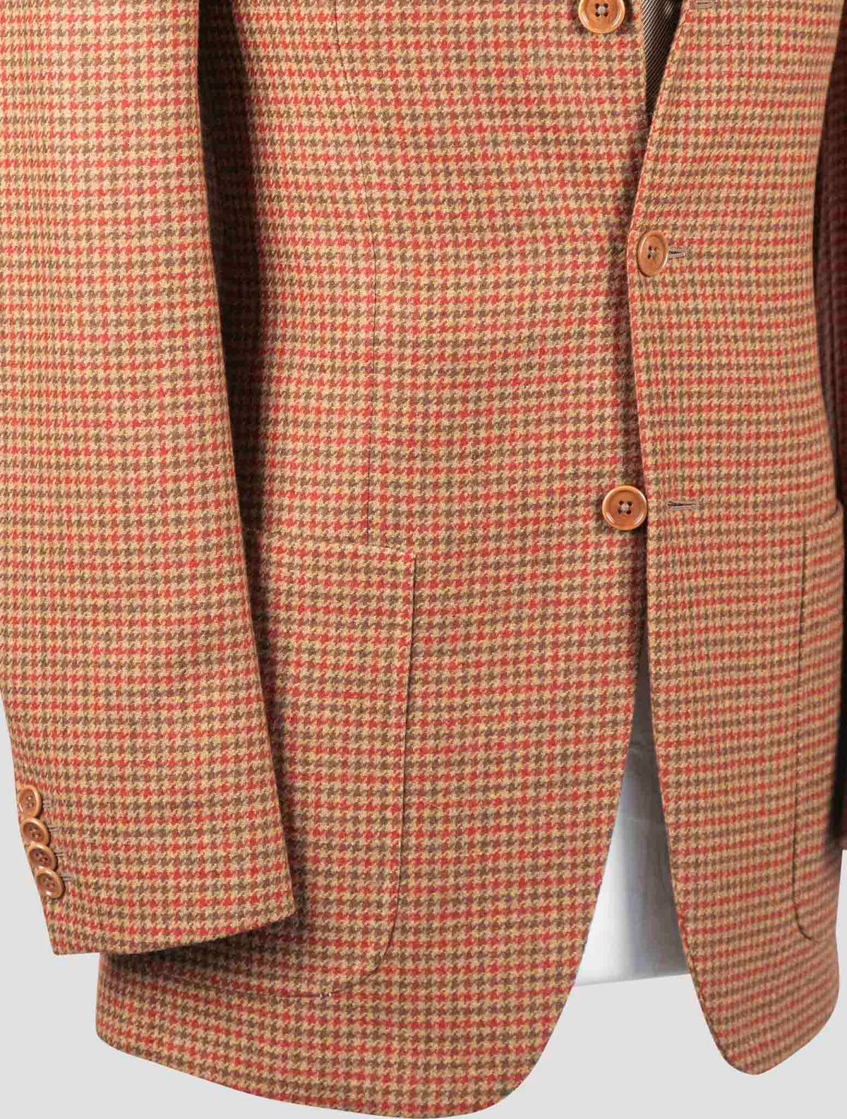 Isaia Multicolor Wool Cashmere Blazer