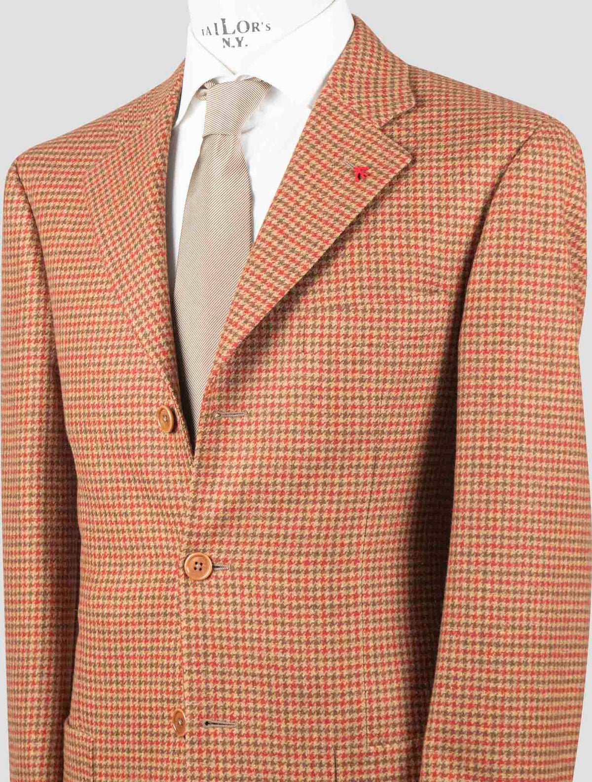 Isaia Multicolor Wool Cashmere Blazer