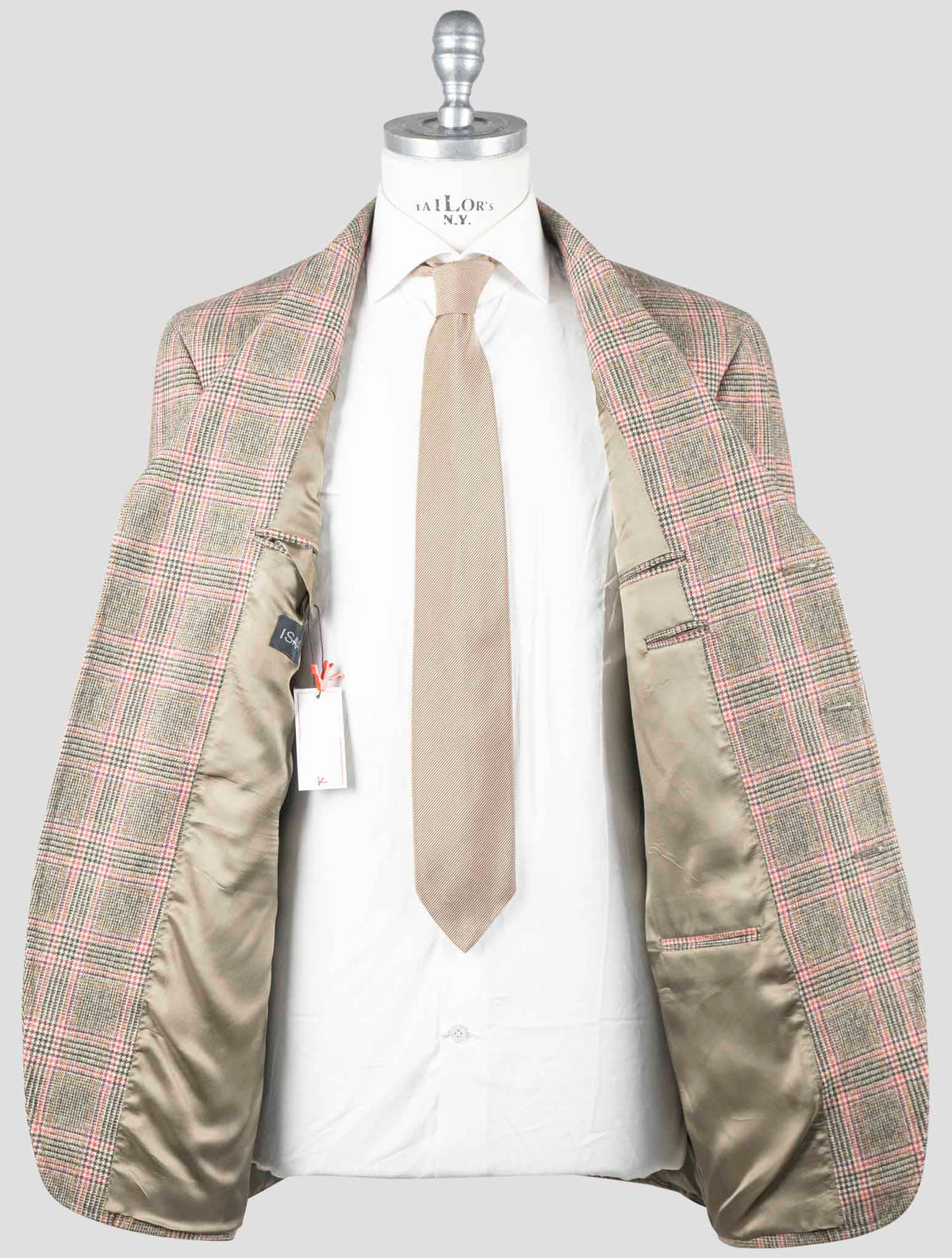 Isaia Multicolor Wool Cashmere Blazer