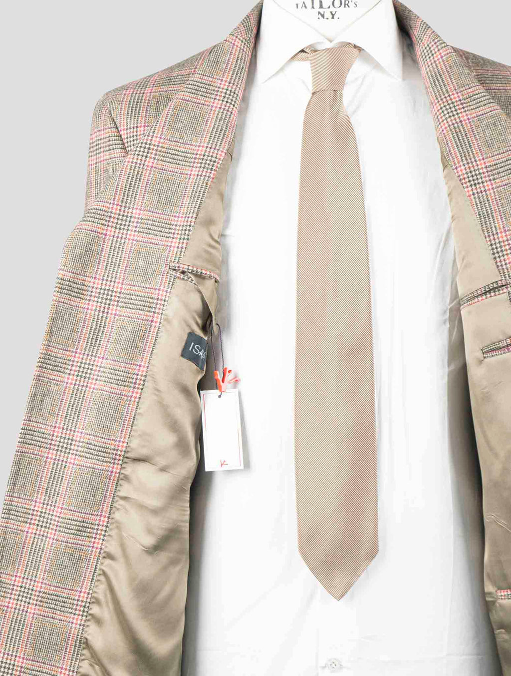 Isaia Multicolor Wool Cashmere Blazer