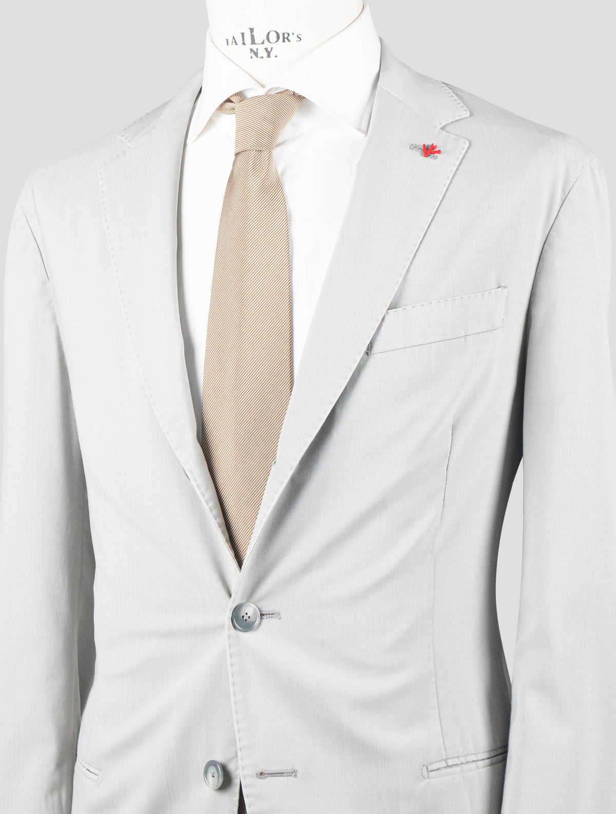 Isaia Gray Wool Ea Blazer