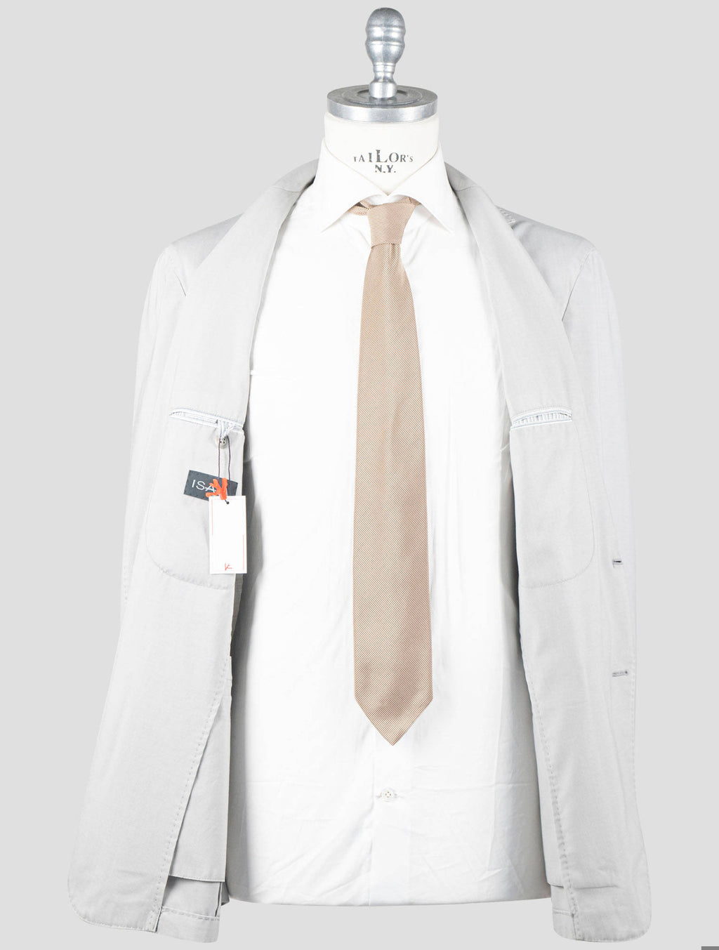 Isaia Gray Wool Ea Blazer