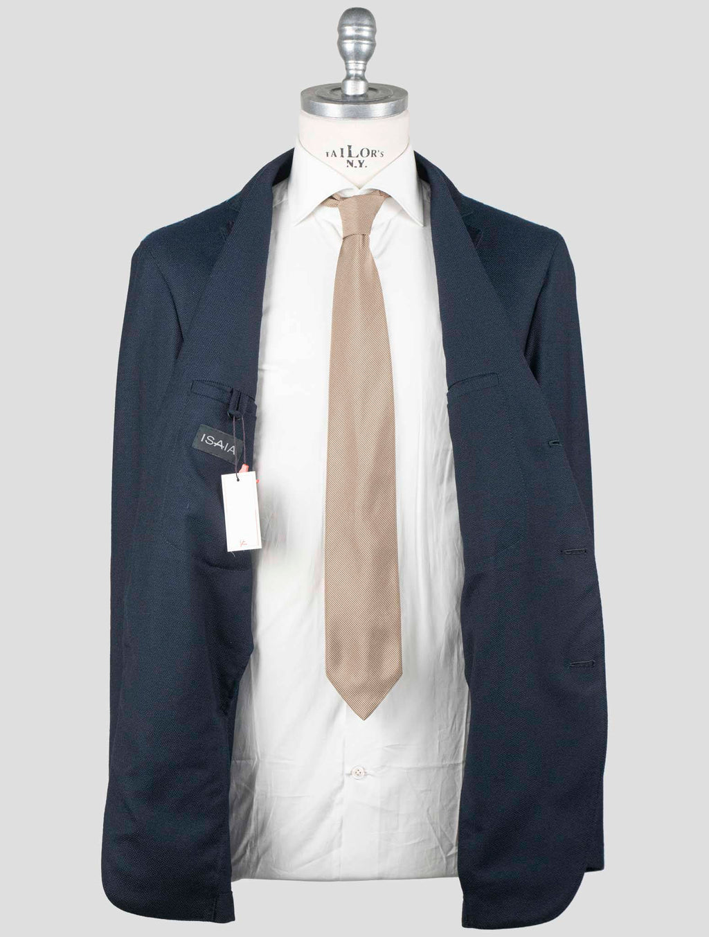 Isaia Blue Virgin Wool Blazer