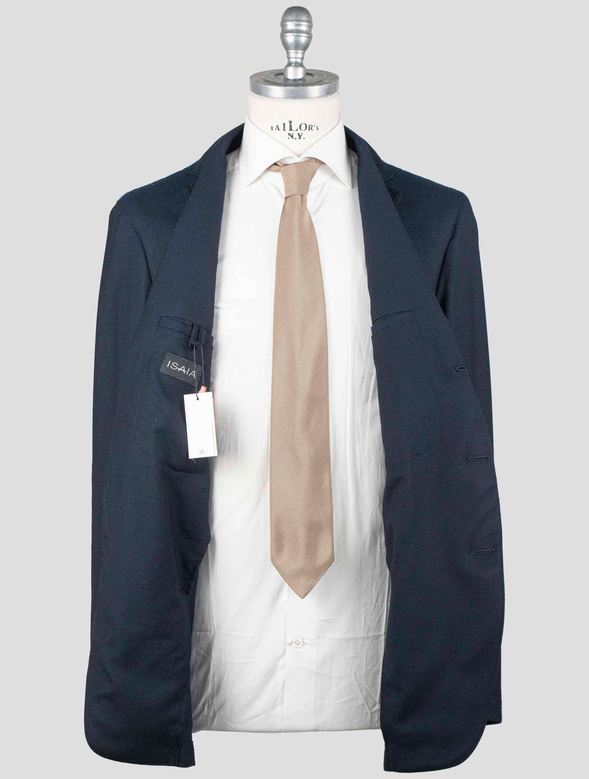 Isaia Blue Virgin Wool Blazer