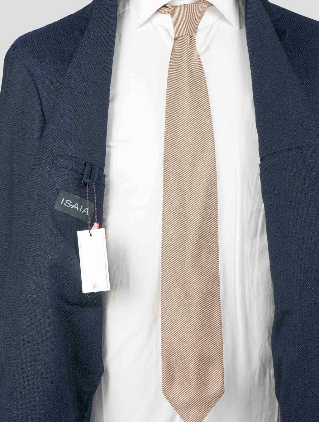Isaia Blue Virgin Wool Blazer