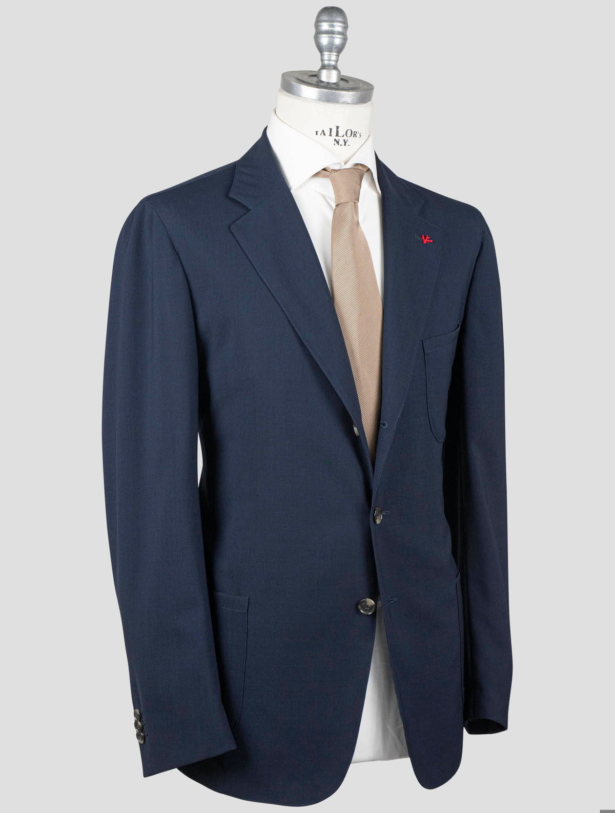 Isaia Isaia Dark Blue Virgin Wool Blazer Dark Blue 001