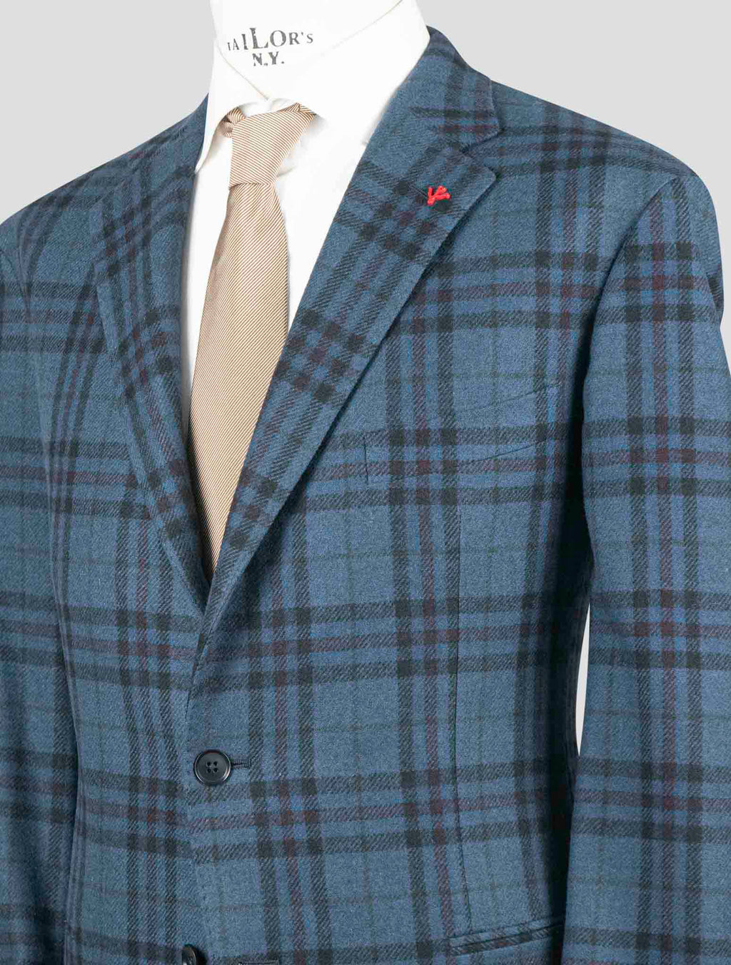 Isaia Multicolor Virgin Wool Blazer