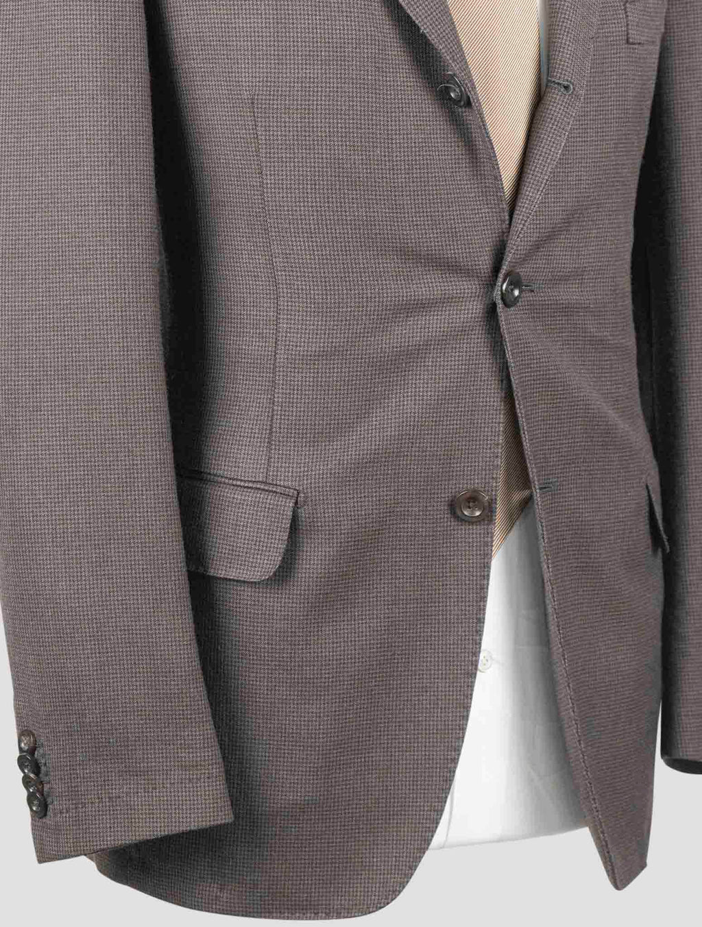 Isaia Brown Virgin Wool Blazer