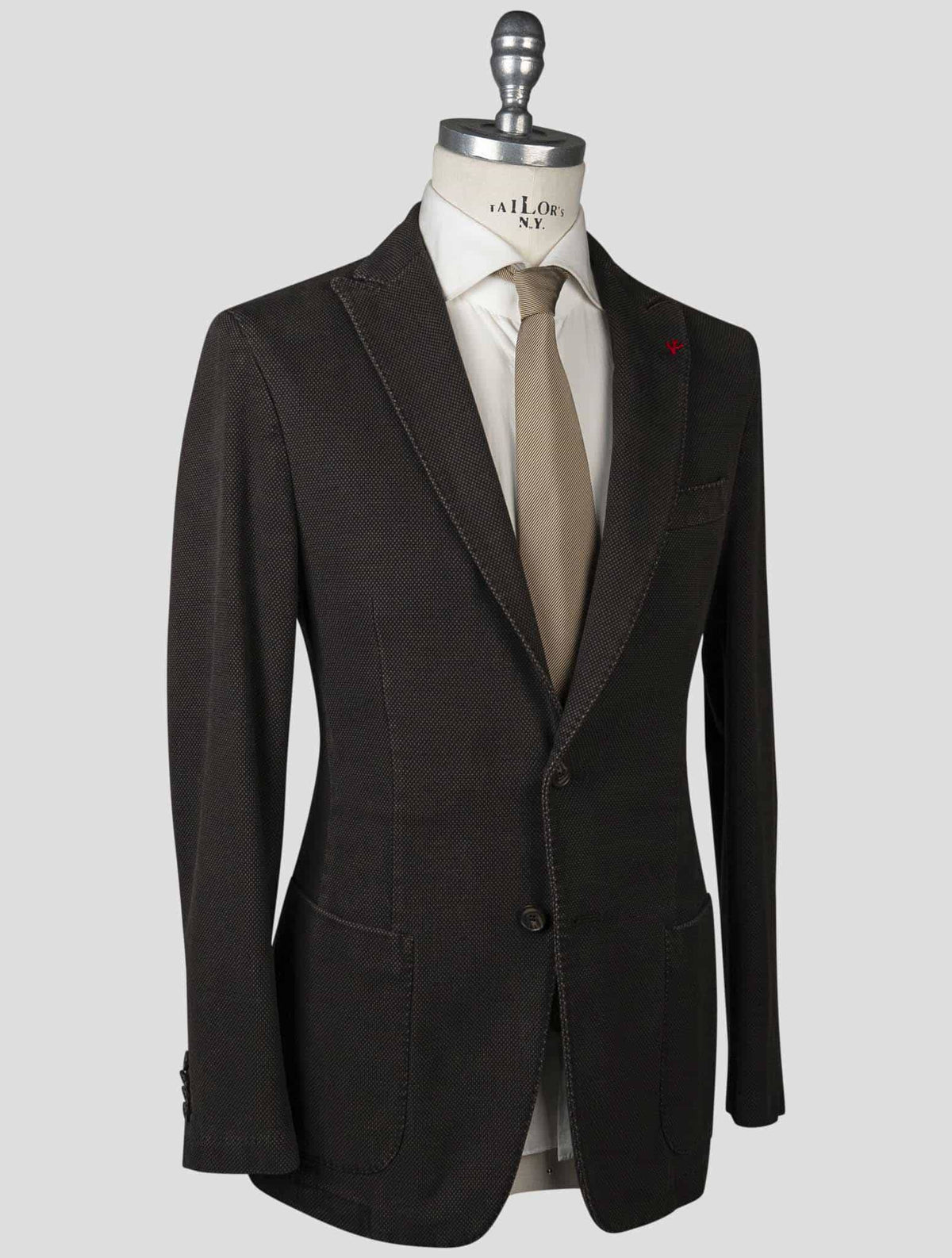 Isaia Isaia Brown Cotton Blazer Brown 001