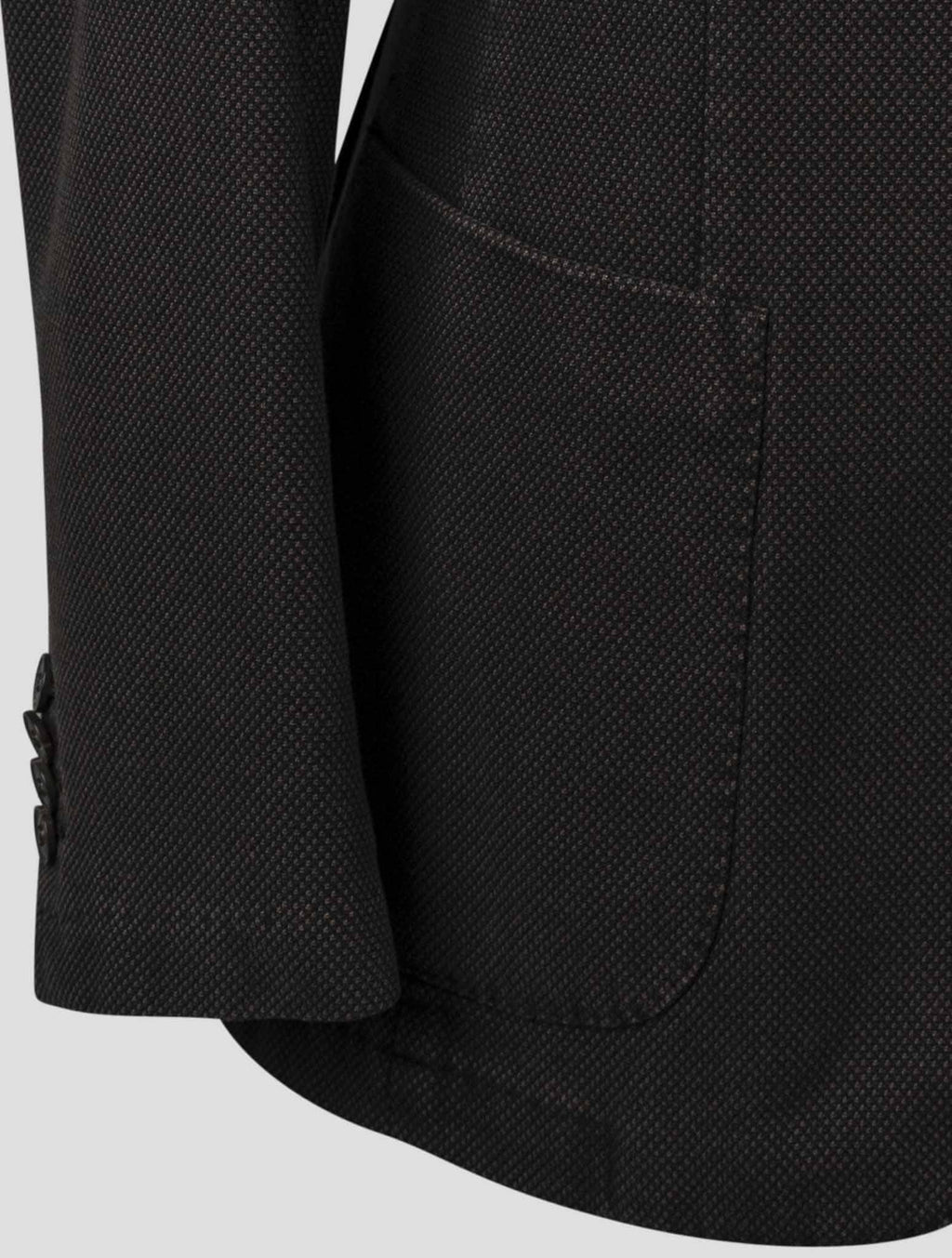Isaia Brown Cotton Blazer