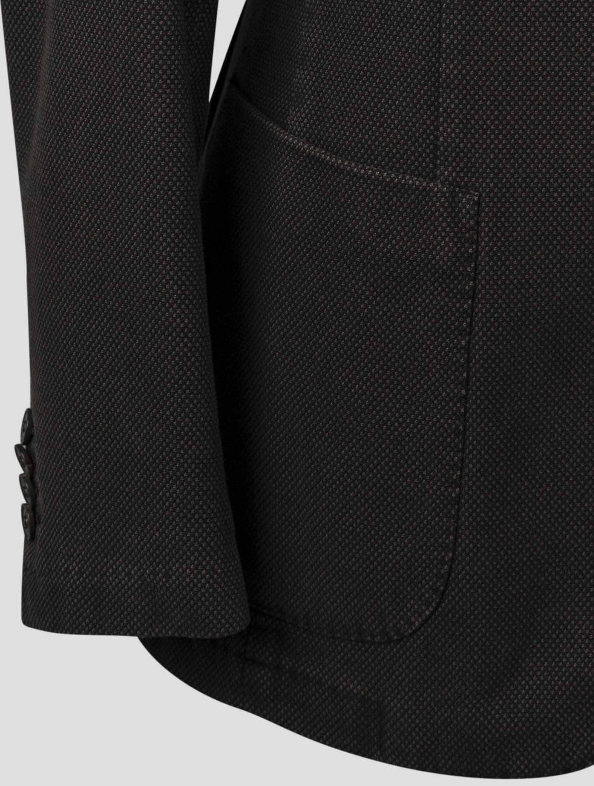 Isaia Brown Cotton Blazer