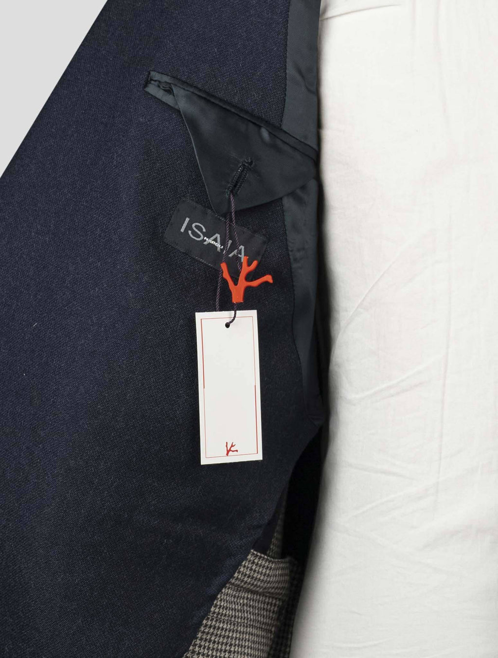 Isaia Blue Virgin Wool Blazer