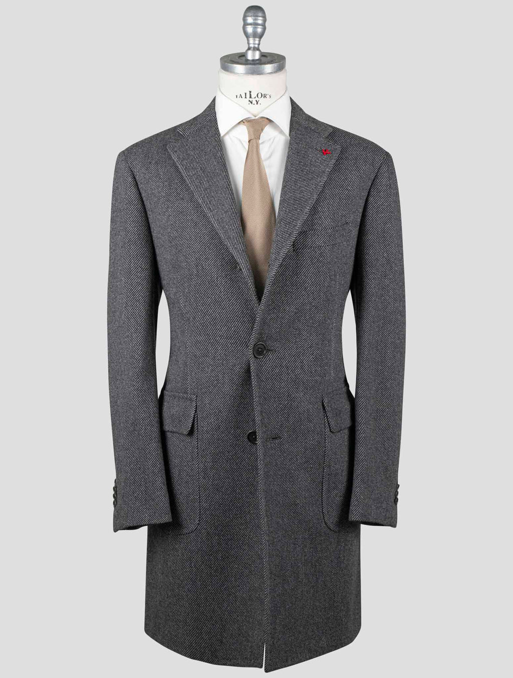Isaia Isaia Gray Virgin Wool Overcoat Gray 000