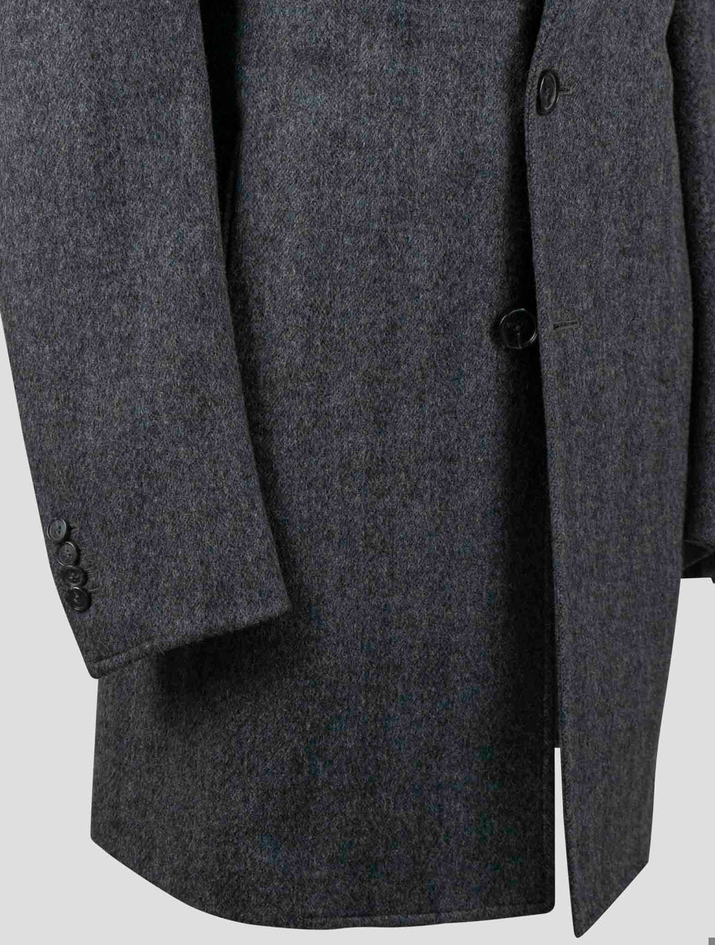 Isaia Gray Virgin Wool Overocat