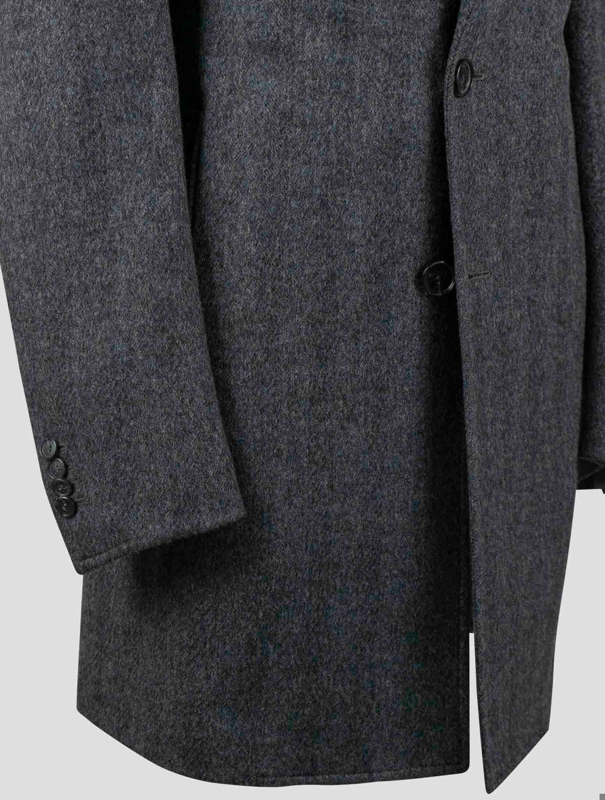 Isaia Gray Virgin Wool Overocat