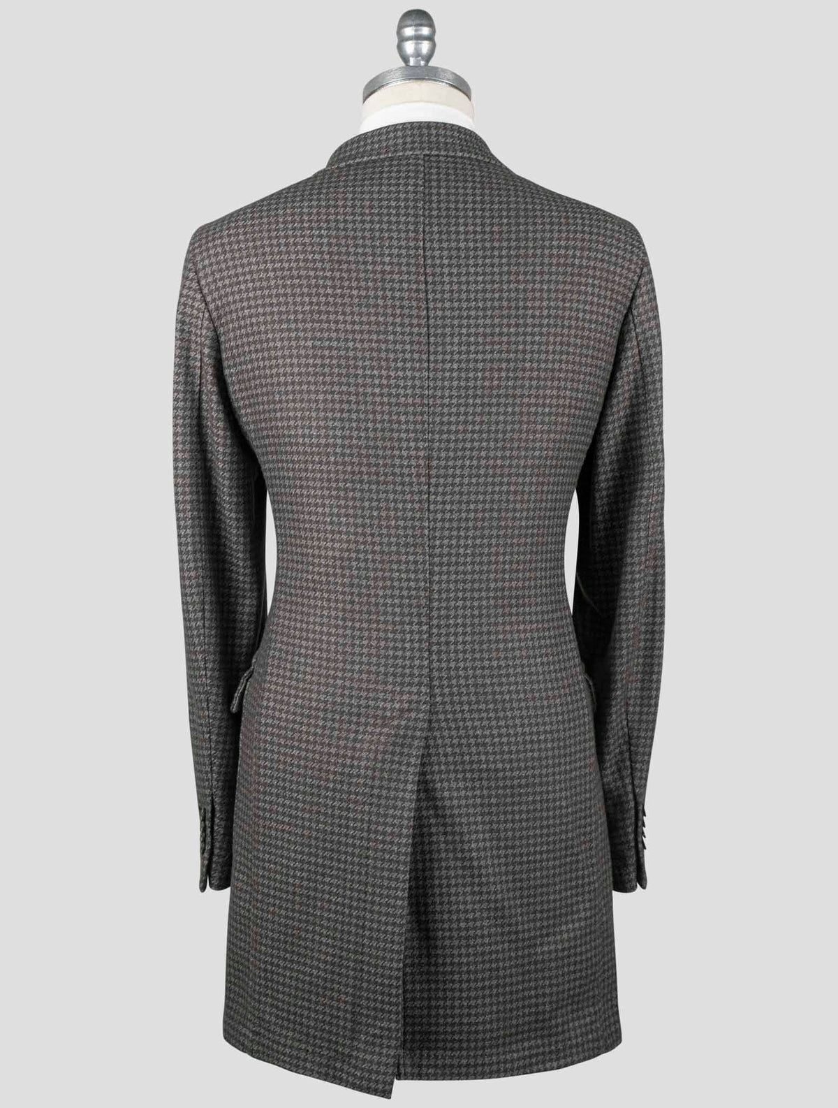 Isaia Gray Wool Pa Overcoat