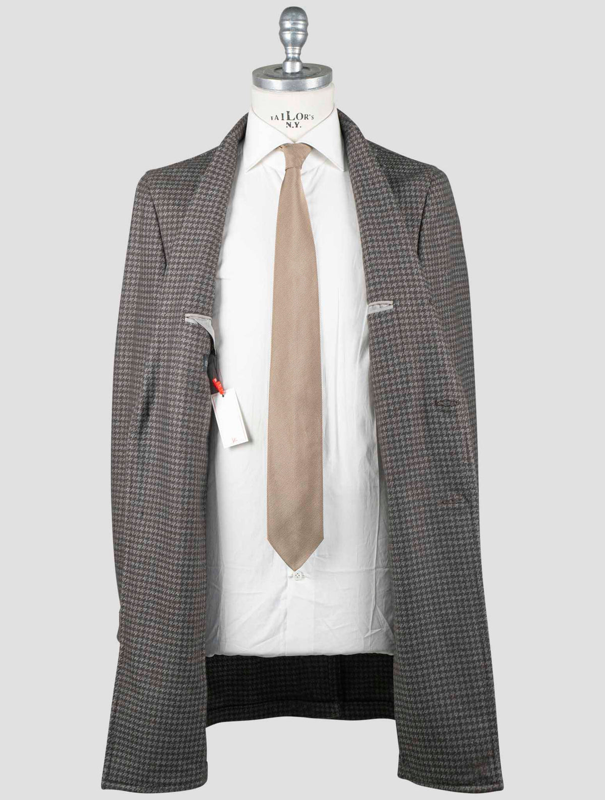 Isaia Gray Wool Pa Overcoat